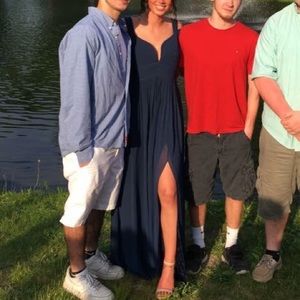 Navy Blue Prom Dress